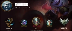 Conta Prata 5 - League of Legends LOL