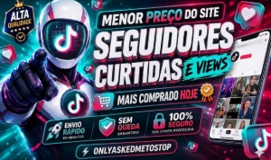 [Menor Preço Do Site] 1k Seguidores mundiais tiktok por 34,9 - Redes Sociais