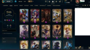 Conta lol 246 skins lvl 617 - League of Legends