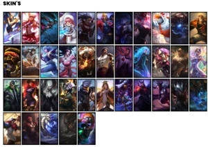 Conta prata 4 com 80 Champs e 39 Skins - League of Legends LOL