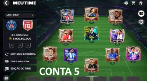 Conta 5 Fifa Ger 112 + Cavani 115