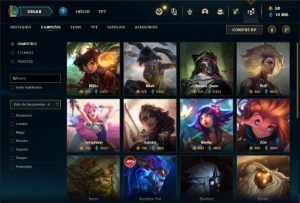 Conta bronze 1 com 140 Champs e 70 Skins + Prestigio do ZED - League of Legends LOL