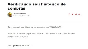 CONTA VALORANT COM MAIS DE 1000 REAIS GASTOS