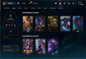 Conta Diamante 1 com 59% de Win rate - League of Legends LOL