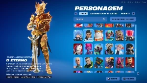 Vendo conta de Fortnite con skins de Passe de Batalha, 