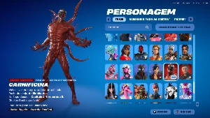 Vendo conta de Fortnite con skins de Passe de Batalha, 