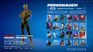 Vendo conta de Fortnite con skins de Passe de Batalha, 