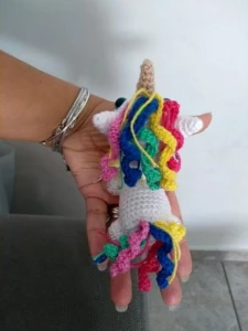 Mini Amigurumi Unicórnio - Artesanato e Personalizados