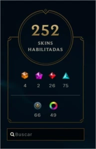 Conta LoL - 252 Skins - 228 Pontos de Prestígio - League of Legends