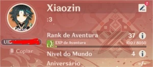 Xiao + Jade + Zhongli + Jean AR 37 Aniversário Livre. - Genshin Impact