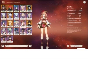 AR52 HUTAO DILUC VENTI QIQI com mais 40 Primogens - Genshin Impact