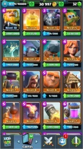 CONTA NV 11 / 10 LENDÁRIAS(MUITAS NV 2+) E DEMAIS BEM UPADAS - Clash Royale