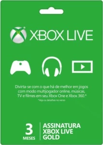 XBOX LIVE GOLD 3 MESES - Gift Cards