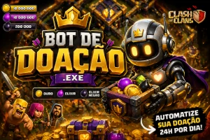 BOT PARA DOAÇÕES CLASH OF CLANS | ATUALIZADO