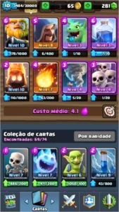 Conta clash royale 7 lendárias