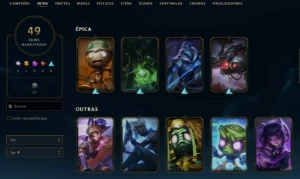 Conta League of Legends Full Acesso - 83 Champs e 49 Skins LOL