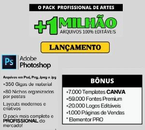 Kit Designer 1 Milhão De Arquivos - Pack De Artes