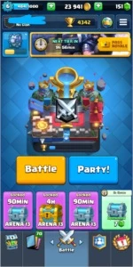 Clash Royale lv6 desafiante 2, 6 lendárias