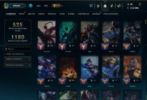 Prata 3 com TODOS os Champs e 151 Skins ( ADC / MID / TOP ) - League of Legends LOL