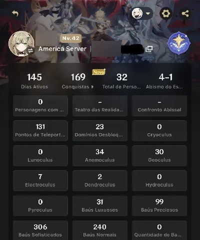 Genshin Conta Ar 42 + Hutao + Zhongli + Kazuha + Mizuki - Genshin Impact