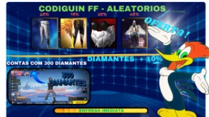 Codiguin Free Fire, Contas e Diamantes Ofertas Imperdíveis!