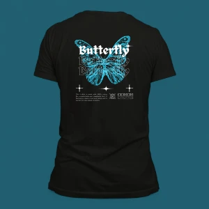 Camisa poliéster/ dry fit Estampa butterfly - Produtos Físicos