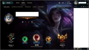 CONTA GOLD V COM BORDA 97 CHAMPS 39 SKINS GRAVES VITORIOSO - League of Legends LOL