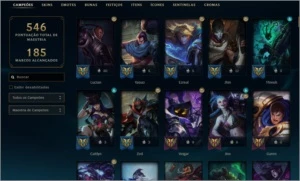 Conta LOL 2012 - raridade - 125 skins - lvl 249 - League of Legends
