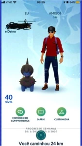 Conta nível 40, top 5 do jogo!!! - Pokémon