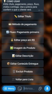 Bot de vendas - Telegram