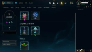 Conta Lol - Skin UFO Corki - Ouro 4 - 63 campeoes e 61 skins - League of Legends