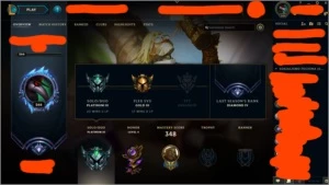 CONTA PLATINA 3 - League of Legends LOL