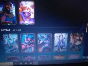CONTA DIAMANTE - 80 SKINS - League of Legends LOL