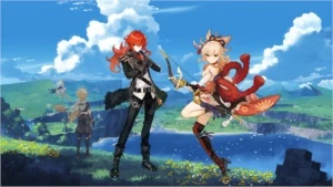 Conta Genshin Impact AR 7 com Yoimiya + Diluc