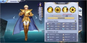 Conta Servidor A33 - LVL 49 - Diamante V (Leia Descrição) - Saint Seiya Awakening SSA