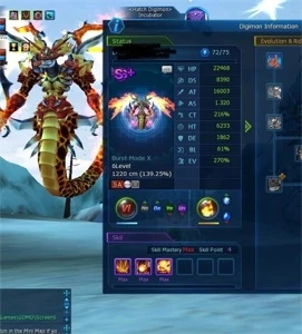 CONTA END GAME GDMO SERVE OMEGA - Digimon Masters Online
