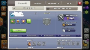CV8 FULL NENHUM PASSE,MIL GEMAS,4 contrutores e rei full - Clash of Clans