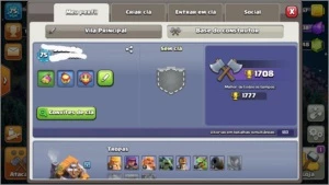 CV8 FULL NENHUM PASSE,MIL GEMAS,4 contrutores e rei full - Clash of Clans