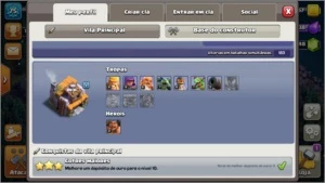 CV8 FULL NENHUM PASSE,MIL GEMAS,4 contrutores e rei full - Clash of Clans
