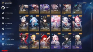 Conta de Honkai Star Rail Várias Jades e Personagens 5✯ - Honkai: Star Rail