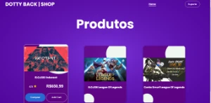 Website de loja simples - Serviços Digitais