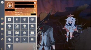 AR50 Diluc + 2Tartaglia + Qiqi + Vários 4 Estrelas - Genshin Impact