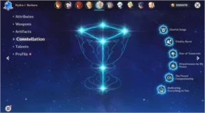 AR50 Diluc + 2Tartaglia + Qiqi + Vários 4 Estrelas - Genshin Impact