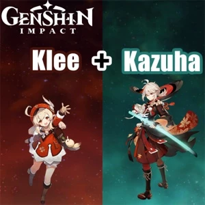 Conta Genshin Impact AR 5 com Kazuha e Klee