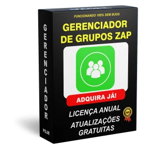 Gerenciador de Grupos Zap - Licença Anual - Outros