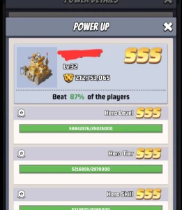 Conta Last War lvl 32 - VIP 13 - 212.7M - 9 armas exclusivas - Outros