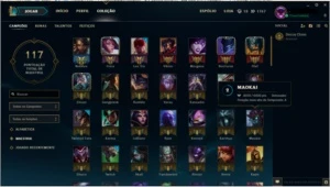 CONTA LOL - PLATINA S6 - League of Legends