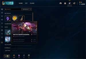 SMURF UNRANKED COM KATARINA RAINHA DE BATALHA E 60K DE EA! - League of Legends LOL