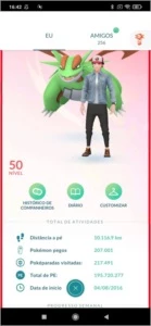 Conta pokemon go level 50