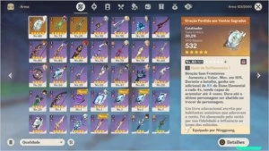 conta upada genshin AR55, 6 personagens 5* e 3 armas 5* - Genshin Impact